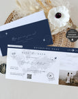 Sofia | Save The Date Boarding Pass Template