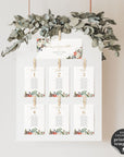 Natalia | Christmas Wedding Table Seating Cards Template