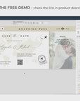 Sofia | Boarding Pass Save The Date Printable