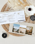 Sofia | Boarding Pass Ticket Wedding Invitation Template
