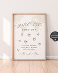 Sofia | Flower Petal Send Off Sign Template