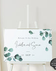 Luisa | Eucalyptus Wedding Welcome Sign Template