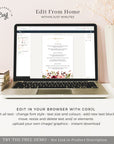 Ambra | Template for Wedding Menu