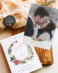 Natalia | Christmas Wedding Save the Date Card Template