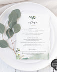Flora | Wedding Menu Template