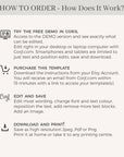 Sofia | Destination Wedding Welcome Letter And Itinerary Template