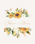 Marisol | Sunflowers Wedding Logo Design Template