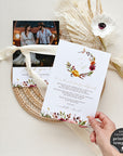 Ambra | Fall Wedding Thank You Cards Template