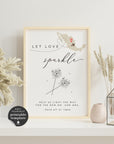 Sofia | Sparkler Send Off Sign Template