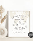 Sofia | Flower Petal Send Off Sign Template
