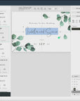 Luisa | Eucalyptus Wedding Welcome Sign Template