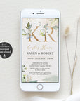 Flora | Rustic Couples Shower Digital Invitation