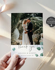 Luisa | Printable Wedding Thank You Card With Photo