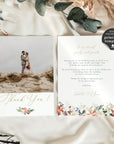 Natalia | Christmas Wedding Thank You Card Template