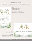 Flora | Welcome To Our Wedding Sign Template