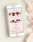 Rosita | Marsala Blush Electronic Save the Date