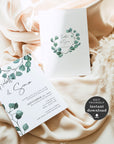 Luisa | Printable Eucalyptus Wedding Invitation Template