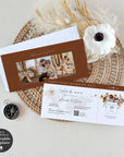 MARIGOLD Boarding Pass Save the Date Template