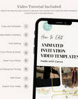 ANITA Save the Date Video Template - Black & Gold