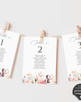 Fiorella | Printable Seating Chart Cards Wedding