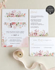 Fiorella | Romantic Wedding Invitation Set Template