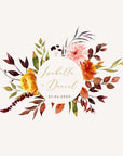 AMBRA Fall Wedding Monogram Design Template