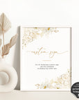 Dora | Editable Wedding Sign Template