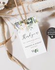 Flora | Rustic Wedding Favour Tags Template