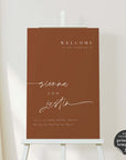 SIENNA Terracotta Wedding Sign Printable