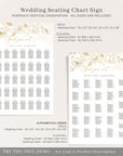 Dora | Elegant Wedding Seating Plan Template