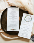 Natalia | Christmas Themed Wedding Program Template