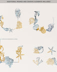 Marina | Beach Themed Wedding Invitation Template