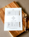 Giulia | Modern Wedding Invitation Set Template