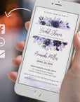 Violetta | Purple Bridal Shower Evite
