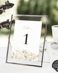 Dora | Elegant Wedding Table Numbers Template