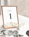 Dora | Elegant Wedding Table Numbers Template
