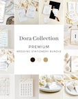 Dora | Elegant DIY Wedding Stationery Bundle Templates
