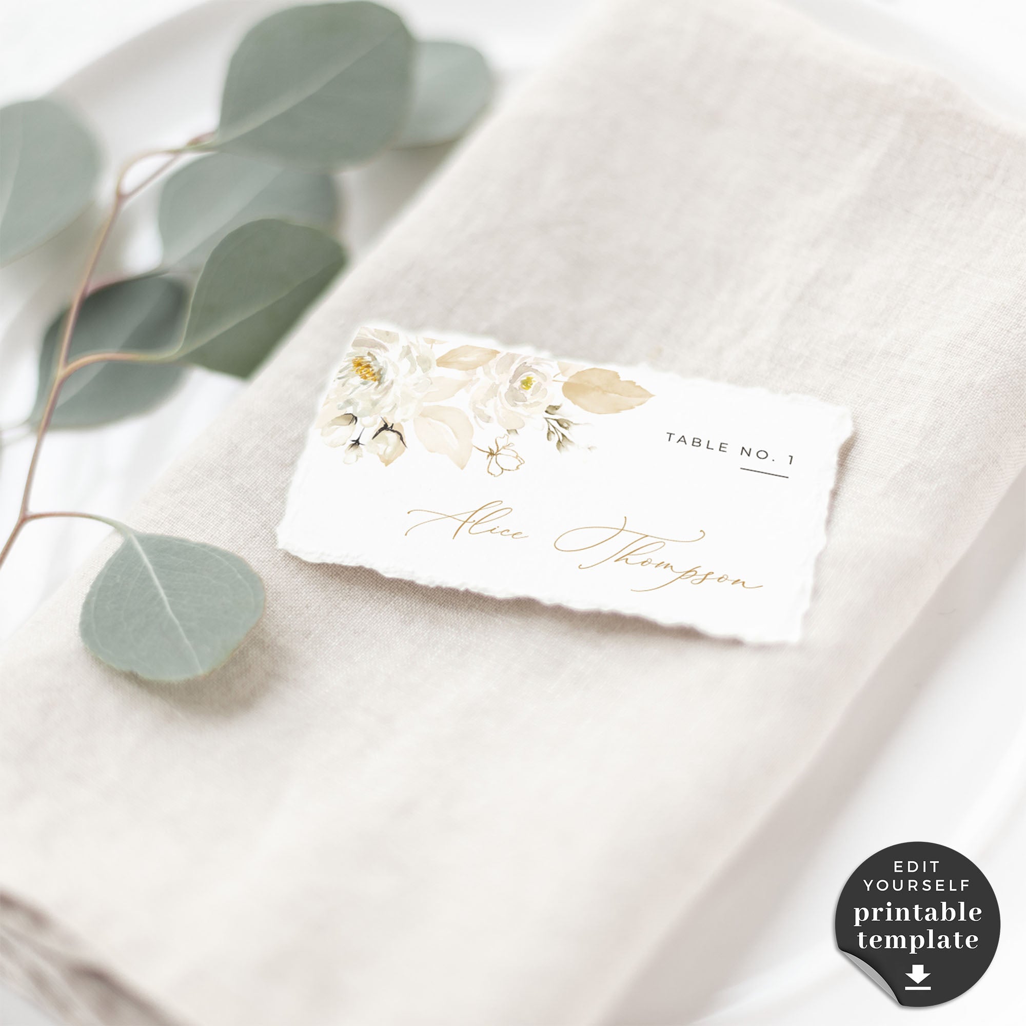 Dora | Printable Place Cards For Weddings