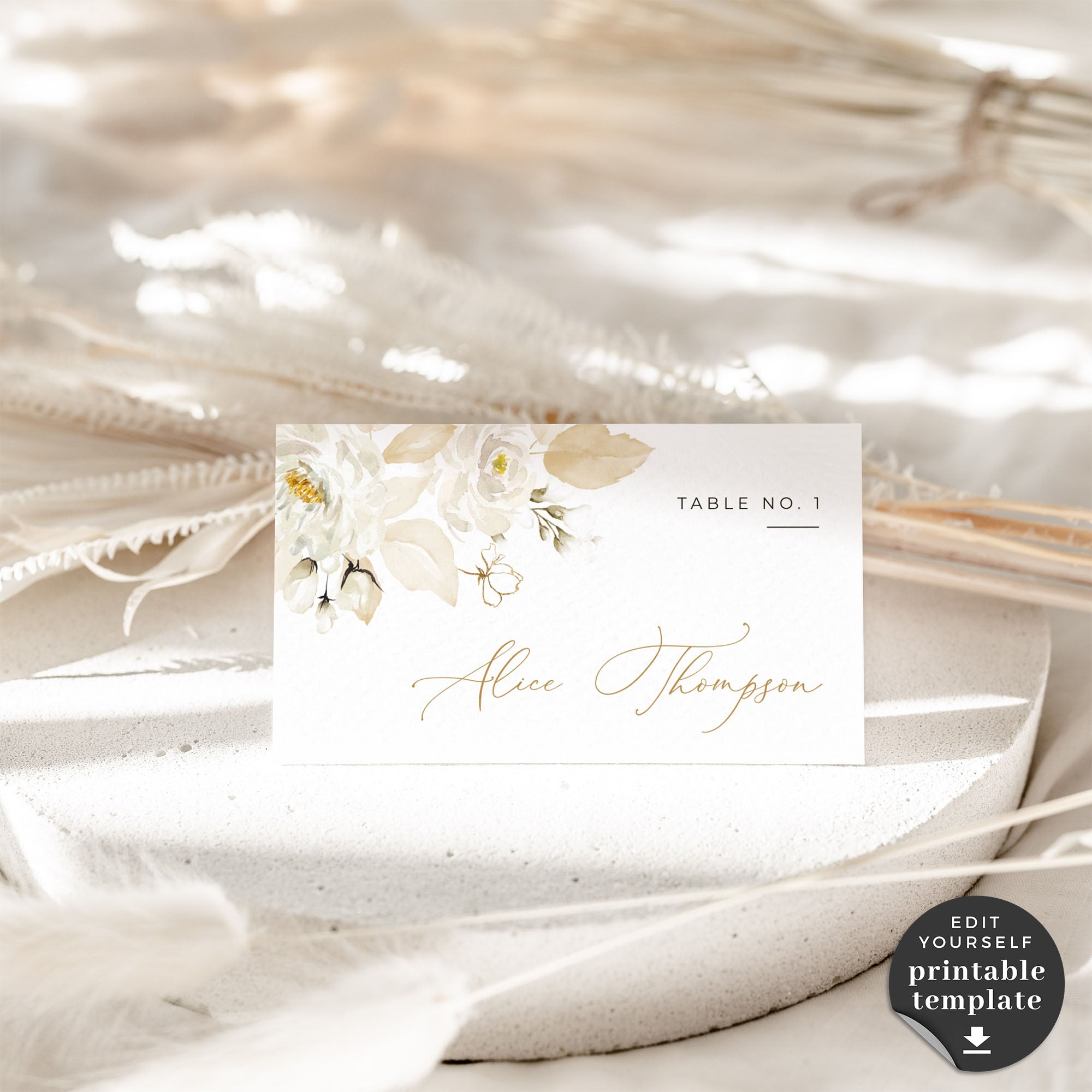 Dora | Printable Place Cards For Weddings
