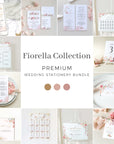 Fiorella | Romantic Wedding Printable Stationery Templates Bundle