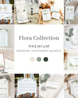 Flora | Rustic Wedding Stationery Bundle Templates