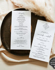 Giulia | Minimalist Wedding Program Template