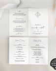 Giulia | Minimalist Wedding Program Template