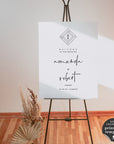 Giulia | Welcome To Our Wedding Sign Template