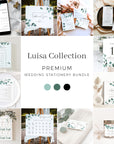 Luisa | Eucalyptus Wedding Stationery Bundle Templates