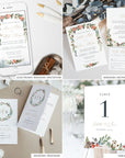 Natalia | Christmas Printable Wedding Stationery Bundle Templates