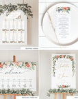 Natalia | Christmas Printable Wedding Stationery Bundle Templates