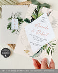 Palma | Tropical Save the Date Card Template