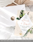 Palma | Tropical Save the Date Card Template