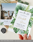 Tropical Save the Date Invitation Template